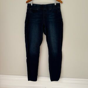 Signature by‎ Levi Strauss Women's Deep Indigo Pull On Skinny Jeans Sz 14